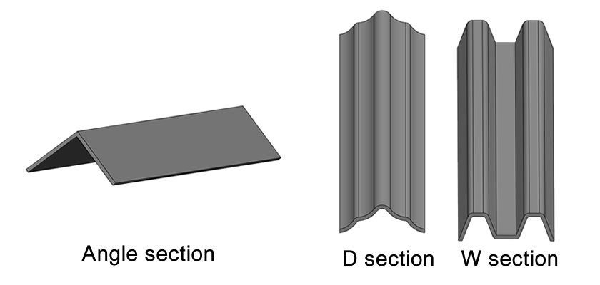 Three types of palisade pales, they are angle section, D section, W section.